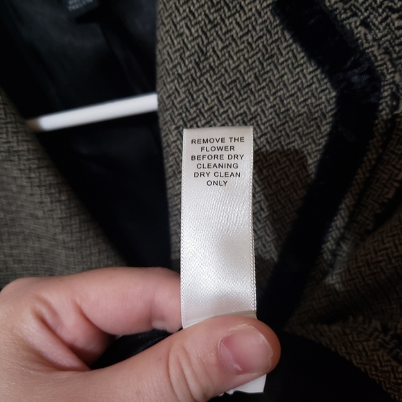 Banana Republic Wool Womens Two Button Blazer Grey Black Size 8 - Picture 4 of 8